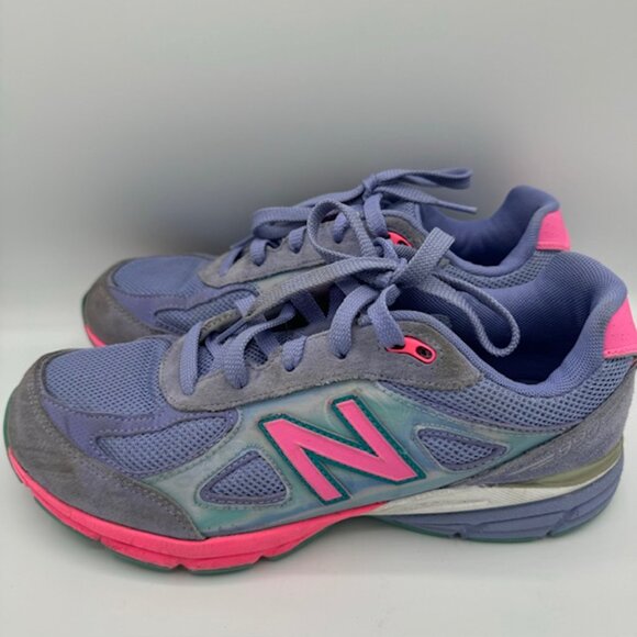 New Balance 990V4 Women's Purple & Pink Running Shoes Size 7 - Picture 1 of 5